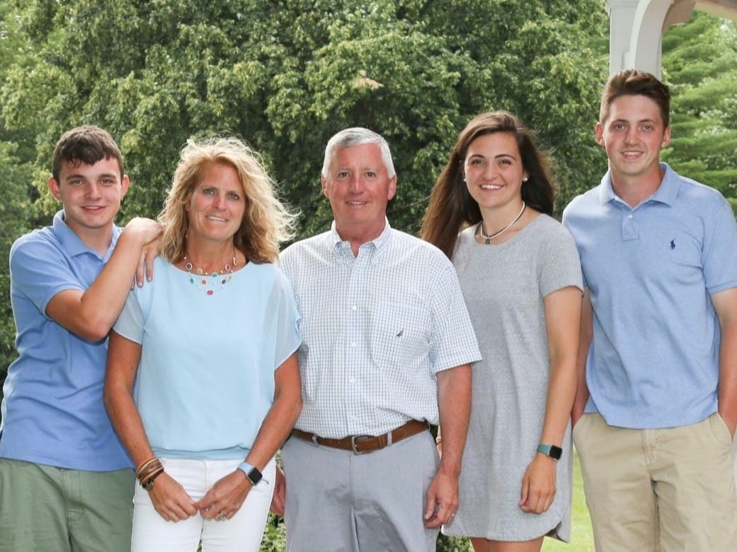 State Sen. Kevin Cavanaugh (D-Manchester) and his family.