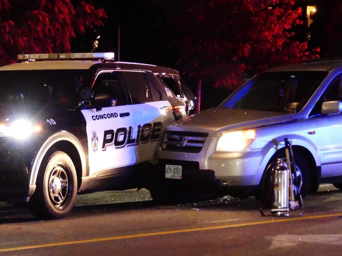 SUV Crashes Into Concord Police Cruiser On Fisherville Road: Watch ...