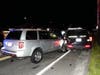 A Honda Pilot SUV crashed into a Concord police cruiser SUV on Fisherville Road on June 11. 