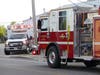 An SUV crashed into an empty building on Hall Street in Concord on June 11. 