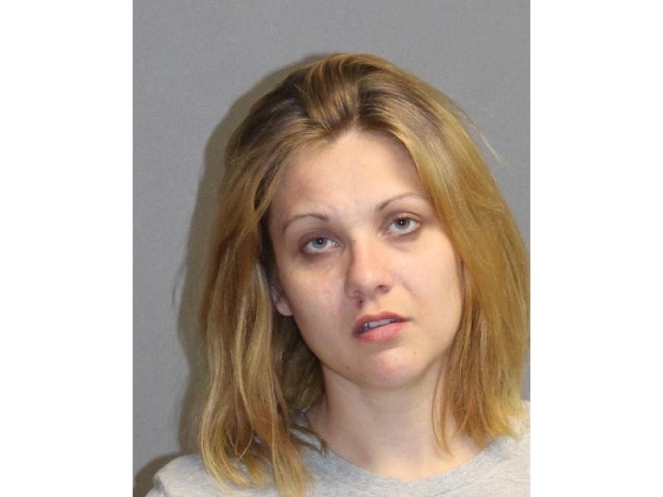 Melody Haggerty was accused of driving the getaway vehicle after Elias Dawley was accused of robbing a Nashua hotel in February. She was arrested on July 5. He is still at large.