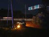A car crashed into a utiliy pole on Interstate 393 in Concord on July 11. 