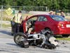 A crash, with injuries, was reported on Loudon Road on July 17 between a car and a motorcycle. 
