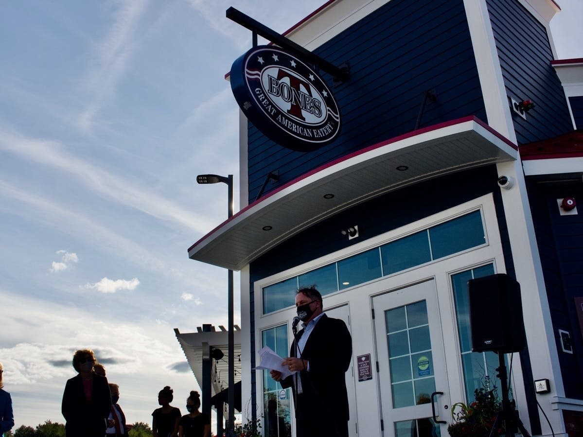 Tom Boucher of Great NH Restaurants, in this file photo, at the opening of T-BONES in Concord. 