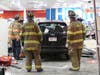 An elderly driver and passenger were OK after a crash at the CVS on Hall Street on Sept. 5.