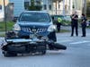 Concord police investigated an SUV versus motorcycle crash that sent to a biker to the hospital on Sept. 8.