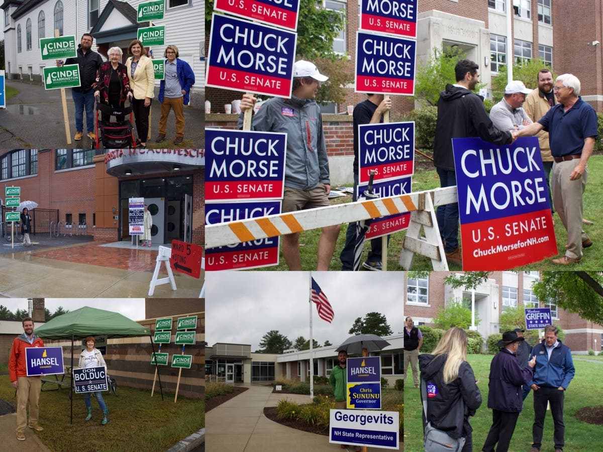 2022 primary candidates and their supporters stump for votes in Concord and Manchester on Sept. 13. 