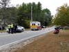 A motorcycle and car crashed on Clinton Street in Concord on Oct. 1. 