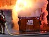 A dumpster fire was reported on Oct. 21 behind a Loudon Road store. 