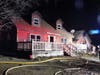 Fire and rescue teams from around the Lakes Region battled a house fire in Franklin on Nov. 23. 