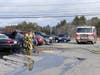 Bow firefighters extinguish a car fire on Dec. 18. 
