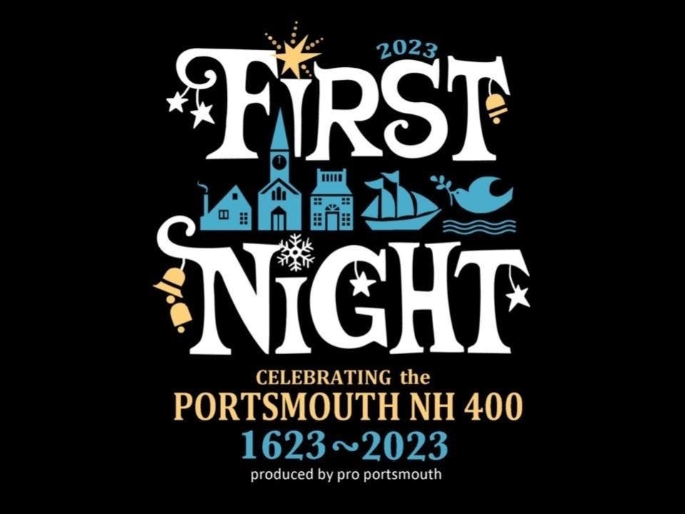 This year’s First Night Portsmouth Logo was designed by Carolyn Vibbert.