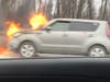A reader submitted a video from their vehicle as they drove by the scene.