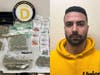 Matthew Therrien of Killington, Vermont, was arrested on Jan. 25 on felony charges after being accused of flashing a gun and possessing nearly 2 pounds of marijuana and other products.