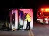 Concord police and firefighters were sent to Rumford and Penacook streets for a rollover truck crash on Feb. 3.