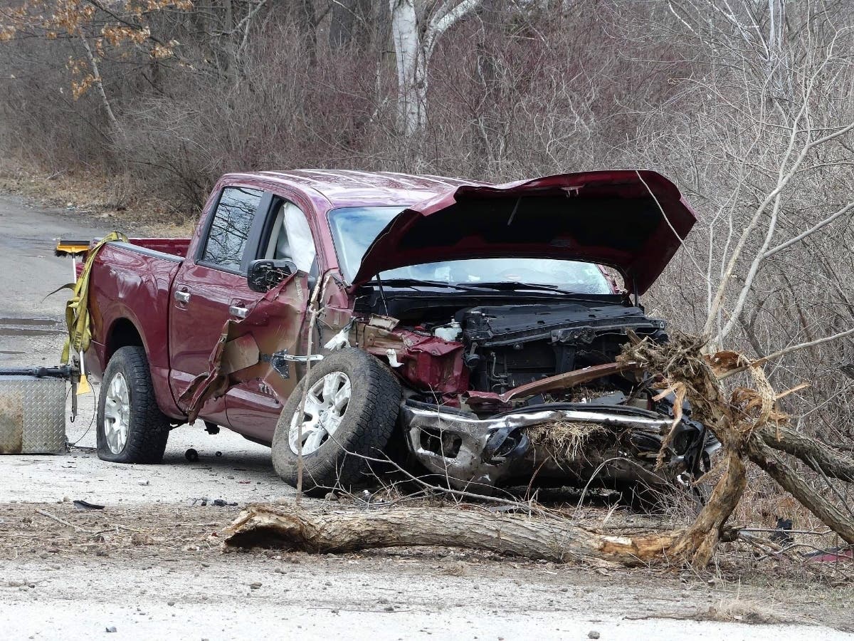 Pickup Truck Rolls On Iron Works Road In Concord: Watch | Concord, NH Patch