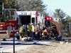 A single-vehicle crash on Route 106 led to two people being taken to Concord Hospital on April 2.
