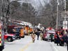 Firefighters from around the capital region were sent to Hopkinton to extinguish a house fire. 