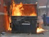 Concord firefighters extinguished a dumpster fire in Bicentennial Square on April 11.