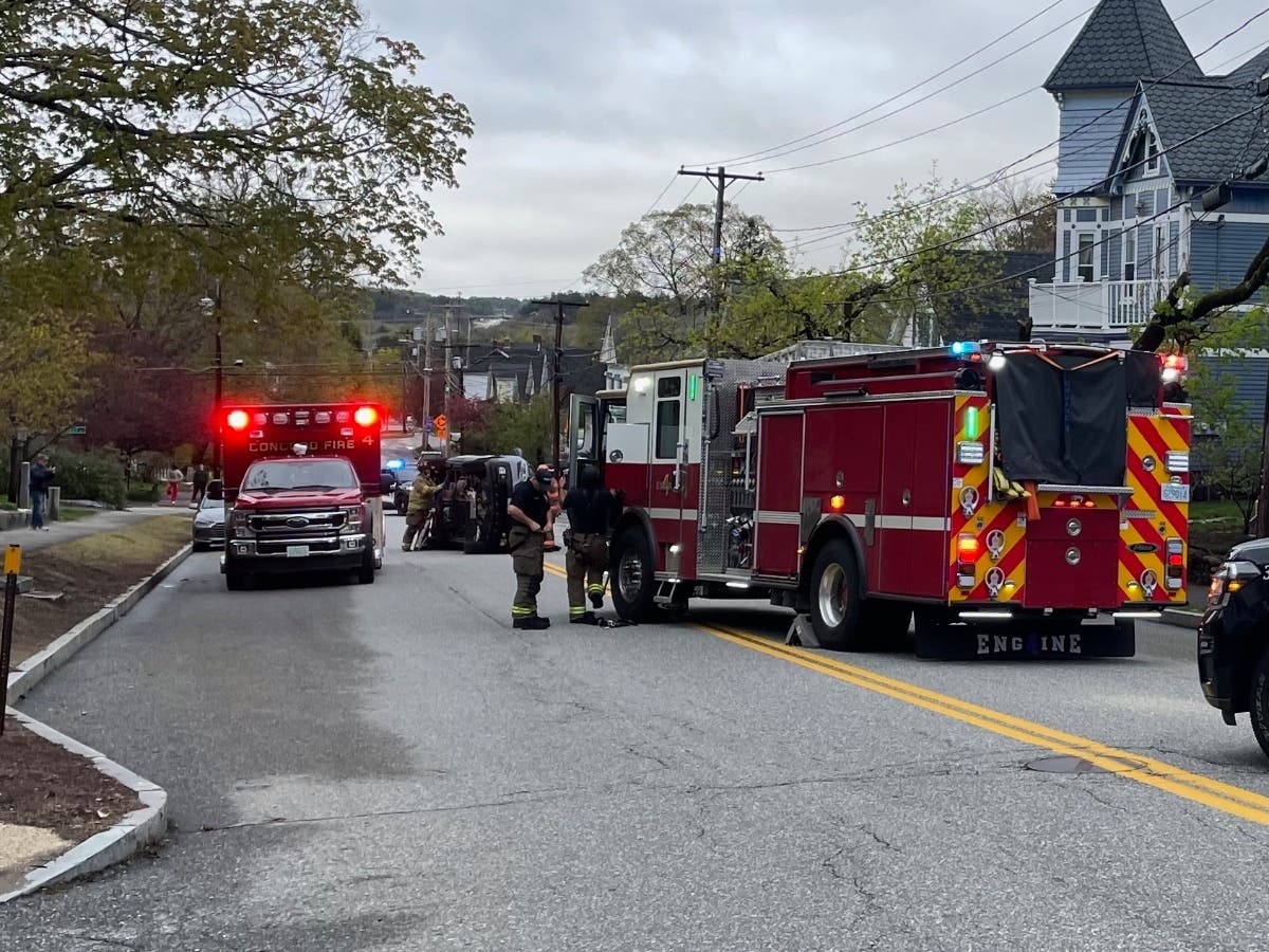 Pickup Truck Rolls On Franklin Street In Concord: Watch | Concord, NH Patch