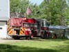 Concord and Webster firefighters battled a forest and brush fire in the city's northwest section on May 17.