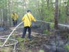 Concord firefighters extinguished a fire in a wooded area near the Bektash Temple on Pembroke Road on May 17.