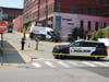 Concord police investigate blood and other evidence on Aug. 20 on Depot Street after a fight and possible gun threat incident 12 hours before.