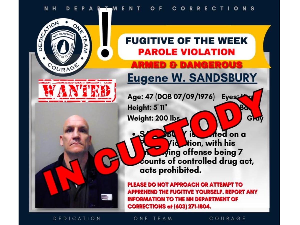 Eugene Sandsbury was arrested in late September by a Manchester detective. 