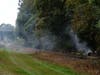Concord firefighters extinguished an outside fire along the railroad tracks behind Horseshoe Pond Lane on Oct. 16.