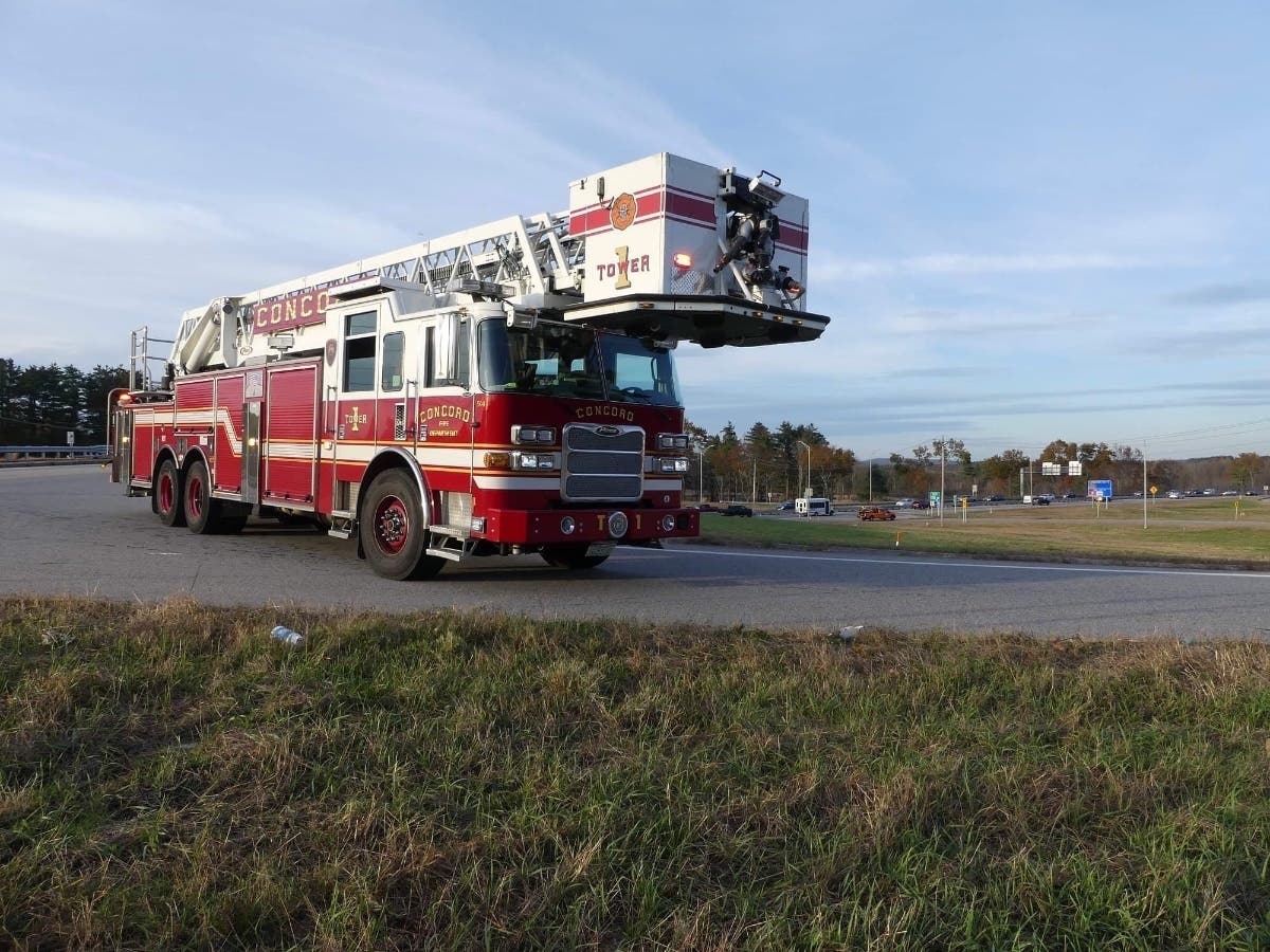 Concord Firefighters Knock Down Pickup Truck Fire On I-93: Watch ...