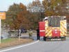 Concord fire and rescue teams extinguish a pickup truck fire on Interstate 93 on Nov. 3. 