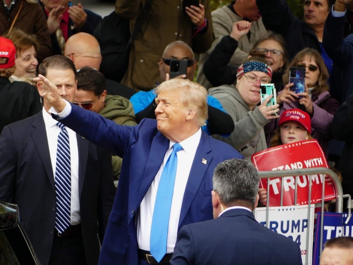 Former President Donald Trump, while in Concord on Oct. 23, signed up to be on the ballot for New Hampshire’s first-in-the-nation presidential primary slated for Jan. 23, 2024. 