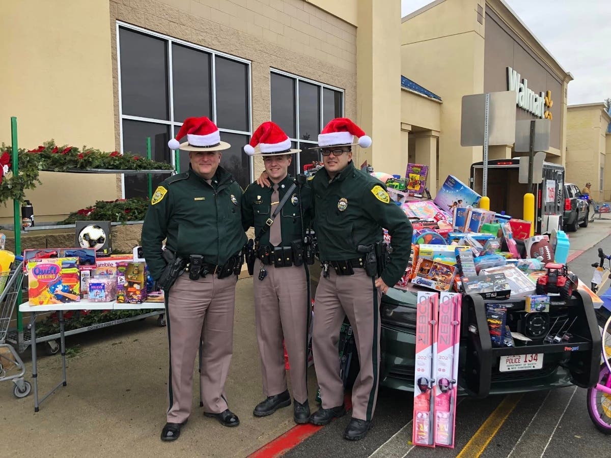 State troopers are collecting Toys for Tots around New Hampshire through Dec. 9.