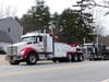 A tractor-trailer and a pickup truck collided on Route 3A and River Road in Bow on April 2, 2024.