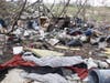 A hazmat team, possibly hired by the state of New Hampshire, has been cleaning up a massive homeless camp off Sexton Avenue for days.