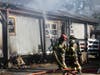 Firefighters from 2 counties extinguished a fire on South Barnstead Road in Barnstead on April 23.