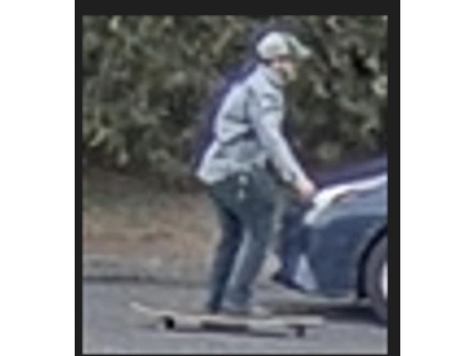 Concord police would like assistance identifying this man who was reportedly on a skateboard in the area of Concord High School on April 13 during the state GOP convention.
