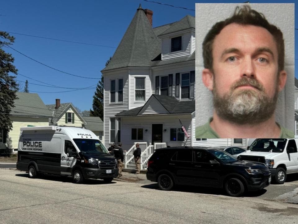 Concord police searched the home of Lawrence Anthony Dunlap of Concord on April 26. He was arrested on 11 felony counts of criminal mischief, accused of keying cars at the NH GOP convention earlier this month.