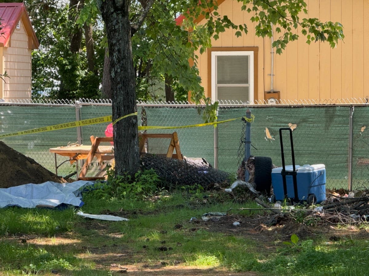 Concord police searched for clues at 58 Airport Road, a former drug den, and later discovered a body buried in the south yard of the home on June 1. 