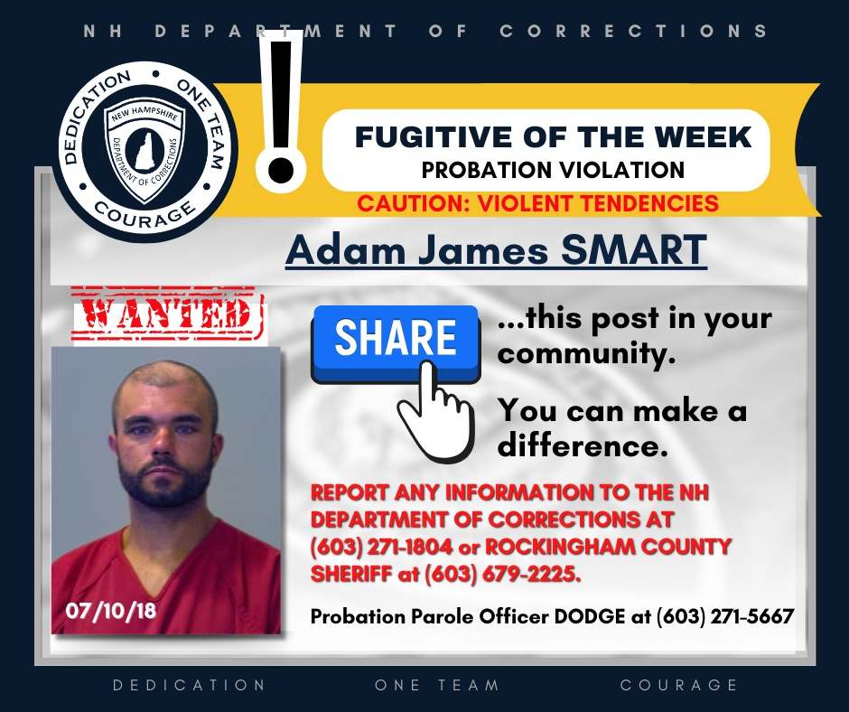 Adam James Smart is wanted on warrants after a 14-year criminal history. Have you seen him?
