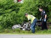 Concord police are investigating a motorcycle crash on Manchester Street on June 16. The rider was taken to the hospital later.