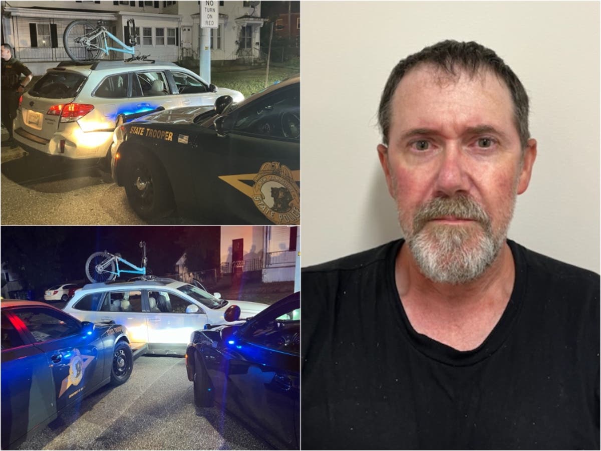 Michael Gruette of Center Barnstead and three others were arrested on Tuesday morning after a chase through Concord, Bow, Dunbarton, Goffstown, and Manchester.