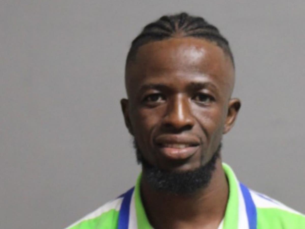 Umar Mansaray of Gaithersburg, Maryland, was arrested on more than a dozen charges on Aug. 31 in Nashua, New Hampshire.