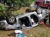 Loudon, Belmont, and Concord fire and rescue teams were sent to a rollover crash on Route 106 on Sept. 18.