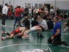 Wrestlers competing at the 2024 Castleton University Fall Classic Wrestling Tournament​ in Castleton, Vermont, Oct. 13.