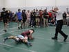 Wrestlers competing at the 2024 Castleton University Fall Classic Wrestling Tournament​ in Castleton, Vermont, Oct. 13.