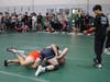 Wrestlers competing at the 2024 Castleton University Fall Classic Wrestling Tournament​ in Castleton, Vermont, Oct. 13.