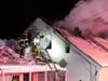 Epsom, Concord, and other firefighters battled a blaze on Center Hill Road on Feb. 2.