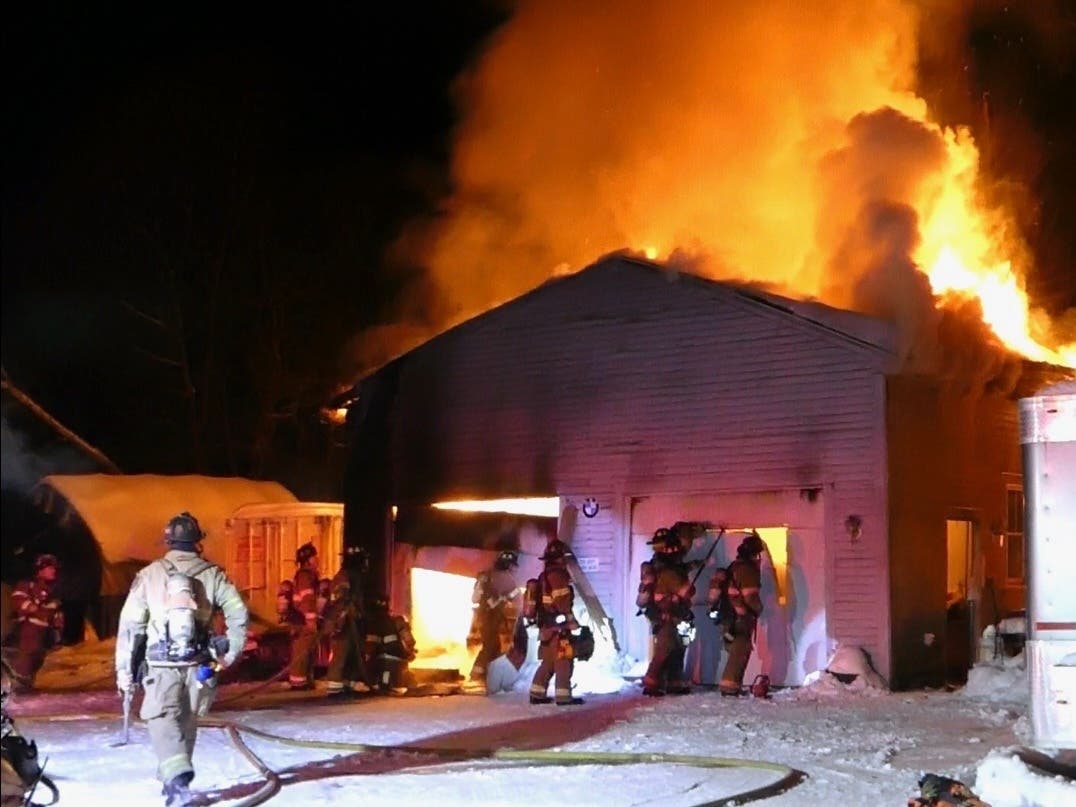 Concord Firefighters Battle Garage Fire In Penacook | Concord, NH Patch