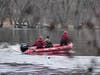 Bow firefighters search the Merrimack River.